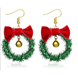 5/$25 Christmas Wreath Earrings Dangle Earrings Sale HOLIDAY Earrings